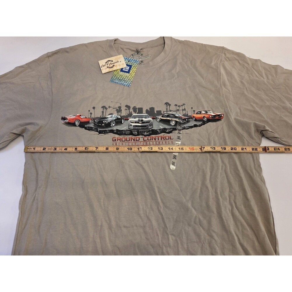 NWT Chevrolet Camaro Graphic T Shirt 3XL Tan GM Licensed American Muscle - Picture 5 of 6